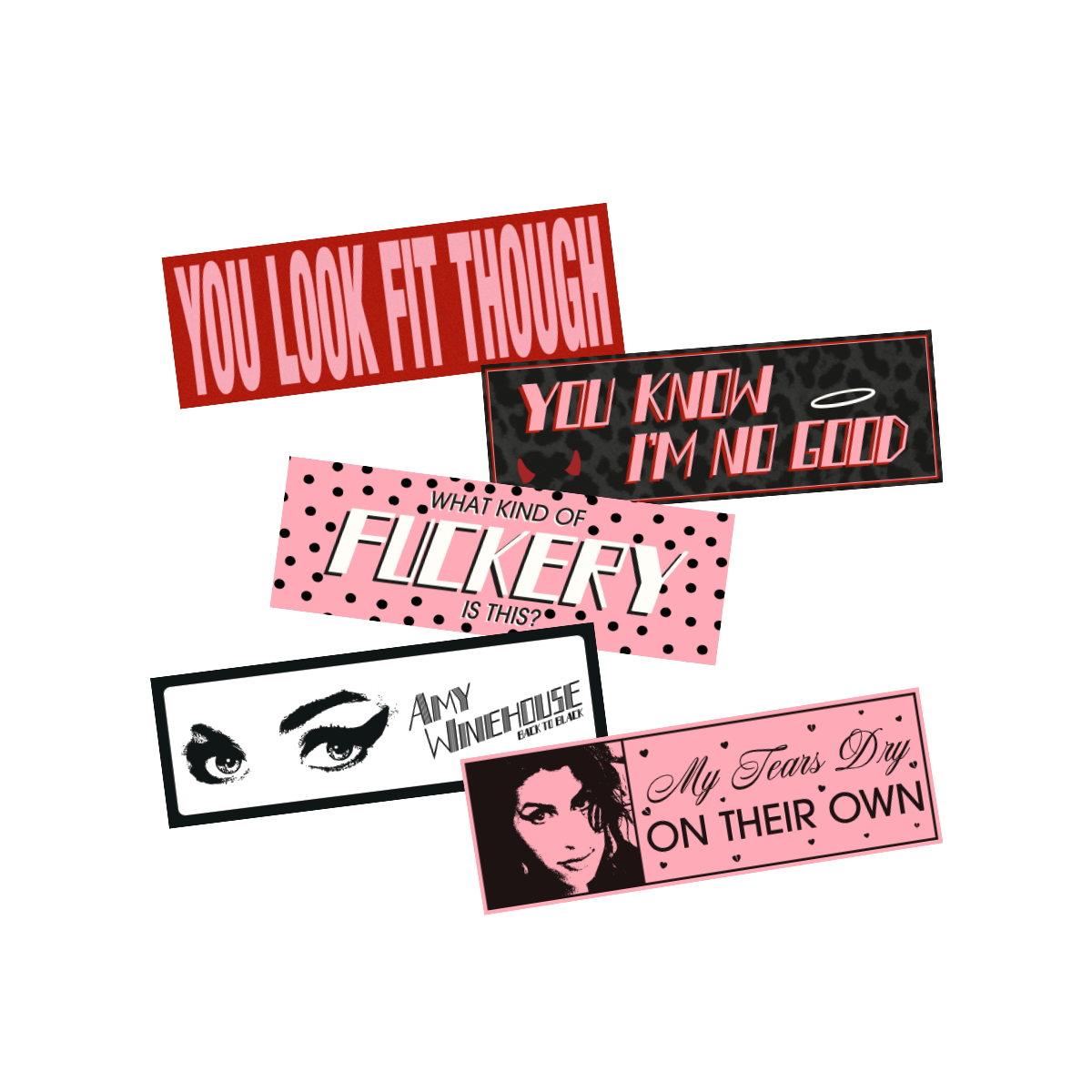 Amy Winehouse - Amy Winehouse Bumper Sticker Set