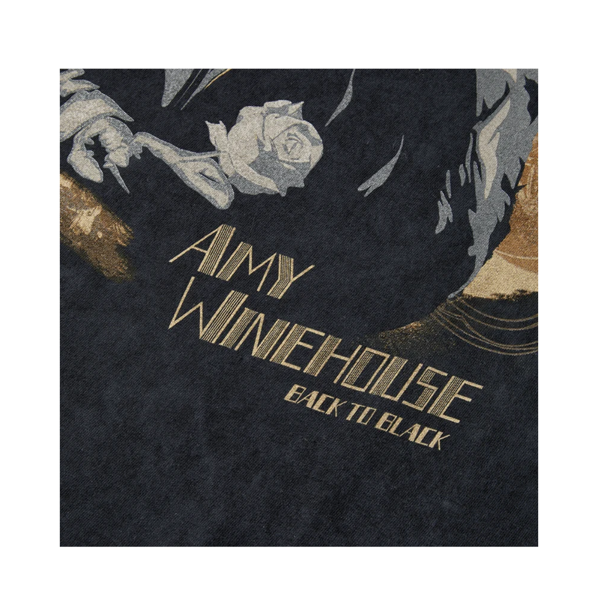 Amy Winehouse - Back to Black Portrait Washed T-Shirt