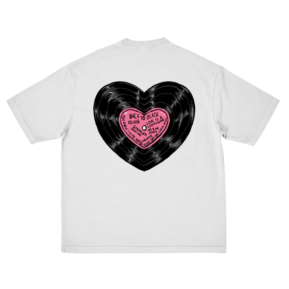Amy Winehouse - Heart Vinyl T-Shirt